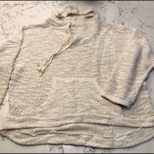 Cream popcorn knit sweater